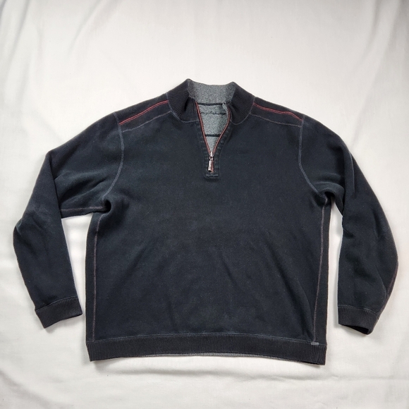 Tommy Bahama Reversible 1/4 Zip Up Sweater - Picture 7 of 14